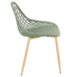 Paris Prix Lot De 4 Chaises Design "Malaga" 80cm Vert