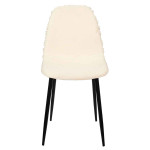 Paris Prix Lot De 4 Chaises Design "Mora" 86cm Beige & Noir