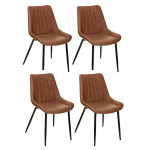 paris prix Lot de 4 Chaises Design "Olwen" 81cm Naturel