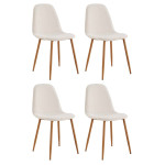 paris prix Lot de 4 Chaises Design "Poésie" 86cm Multicolore