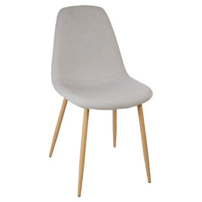 Paris Prix Lot De 4 Chaises Design "Roka" 85cm Gris Clair