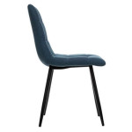 Paris Prix Lot De 4 Chaises Design "Sirac" 83cm Bleu Canard