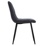Paris Prix Lot De 4 Chaises Design "Sirac" 83cm Gris Foncé
