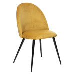 Paris Prix Lot De 4 Chaises Design "Slano" 84cm Jaune Ocre