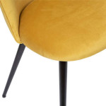 Paris Prix Lot De 4 Chaises Design "Slano" 84cm Jaune Ocre