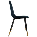 Paris Prix Lot De 4 Chaises Design Velours "Tyka" 86cm Noir