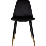 Paris Prix Lot De 4 Chaises Design Velours "Tyka" 86cm Noir