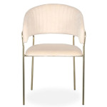 Paris Prix Lot De 4 Chaises En Velours "Batora" 79cm Beige
