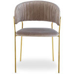 Paris Prix Lot De 4 Chaises En Velours "Batora" 79cm Taupe
