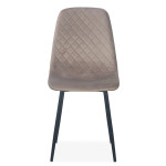 Paris Prix Lot De 4 Chaises En Velours "Matelassées" 88cm Taupe