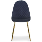 Paris Prix Lot De 4 Chaises En Velours "Waynor" 87cm Noir