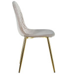 Paris Prix Lot De 4 Chaises En Velours "Waynor" 87cm Taupe