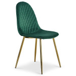 Paris Prix Lot De 4 Chaises En Velours "Waynor" 87cm Vert
