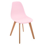 Paris Prix Lot De 4 Chaises Enfant "Scandinave" 58cm Rose