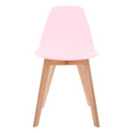 Paris Prix Lot De 4 Chaises Enfant "Scandinave" 58cm Rose