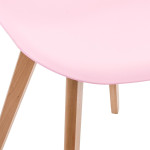 Paris Prix Lot De 4 Chaises Enfant "Scandinave" 58cm Rose