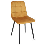 Paris Prix Lot De 4 Chaises "Mateo" 88cm Jaune Moutarde