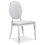 Paris Prix Lot De 4 Chaises Médaillon "Tatianna" 90cm Blanc