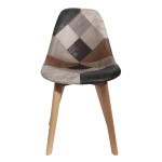 Paris Prix Lot De 4 Chaises Patchwork "Colmar" 85cm Gris