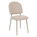 Paris Prix Lot De 4 Chaises Rembourrées "Kamili" 84cm Beige
