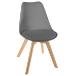 Paris Prix Lot De 4 Chaises Scandinave "Baya" 81cm Gris