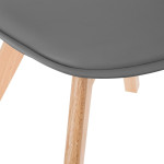Paris Prix Lot De 4 Chaises Scandinave "Baya" 81cm Gris