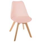 Paris Prix Lot De 4 Chaises Scandinave "Baya" 81cm Rose Poudré