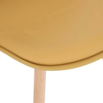 Paris Prix Lot De 4 Chaises Scandinave "Baya" 82cm Ocre