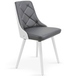 Paris Prix Lot De 4 Chaises Scandinave "Cargo" 79cm Gris & Blanc