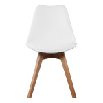 Paris Prix Lot De 4 Chaises Scandinave "Coquil" 81cm Blanc