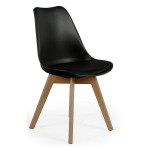 Paris Prix Lot De 4 Chaises Scandinave "Coquil" 81cm Noir
