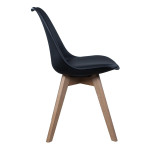 Paris Prix Lot De 4 Chaises Scandinave "Coquil" 81cm Noir