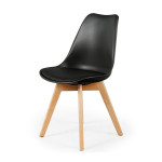 Paris Prix Lot De 4 Chaises Scandinave "Coquil" 81cm Noir