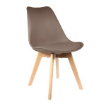 Paris Prix Lot De 4 Chaises Scandinave "Coquil" 81cm Taupe