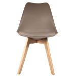 Paris Prix Lot De 4 Chaises Scandinave "Coquil" 81cm Taupe