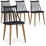 Paris Prix Lot De 4 Chaises Scandinaves "Estelle" 77cm Noir