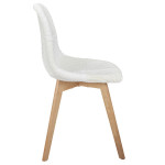 Paris Prix Lot De 4 Chaises Scandinaves "Patchwork" 87cm Blanc