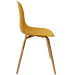 Paris Prix Lot De 4 Chaises Scandinaves "Phénix" 81cm Moutarde
