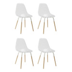 paris prix Lot de 4 Chaises Scandinaves "Phénix" 81cm Transparent