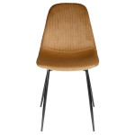 Paris Prix Lot De 4 Chaises Velours "Giulia" 85cm Moutarde