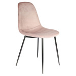 Paris Prix Lot De 4 Chaises Velours "Giulia" 85cm Rose