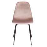 Paris Prix Lot De 4 Chaises Velours "Giulia" 85cm Rose