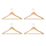 paris prix Lot de 4 Cintres en Bois "Leila" 45cm Naturel