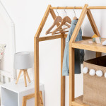 Paris Prix Lot De 4 Cintres Enfant "Bois" 30cm Naturel