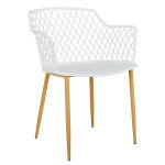 Paris Prix Lot De 4 Fauteuils Design "Malaga" 80cm Blanc