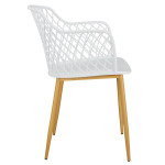 Paris Prix Lot De 4 Fauteuils Design "Malaga" 80cm Blanc