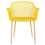 Paris Prix Lot De 4 Fauteuils Design "Malaga" 80cm Jaune