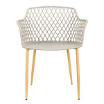 Paris Prix Lot De 4 Fauteuils Design "Malaga" 80cm Taupe