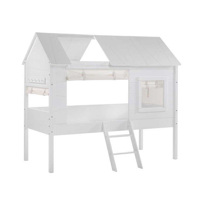 Paris Prix Lot De 4 Rideaux Pour Lit Cabane Enfant "Charlotte" Beige