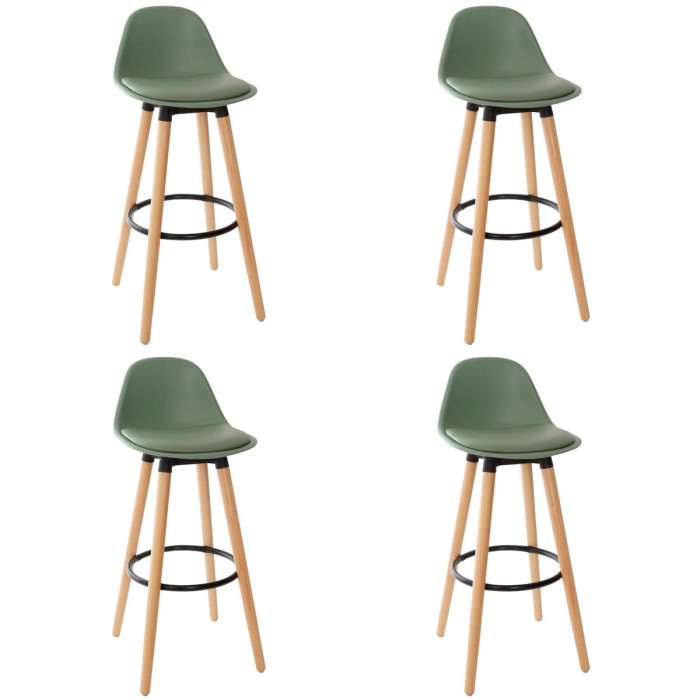 Paris Prix Lot De 4 Tabourets De Bar "Maxon" 91cm Kaki